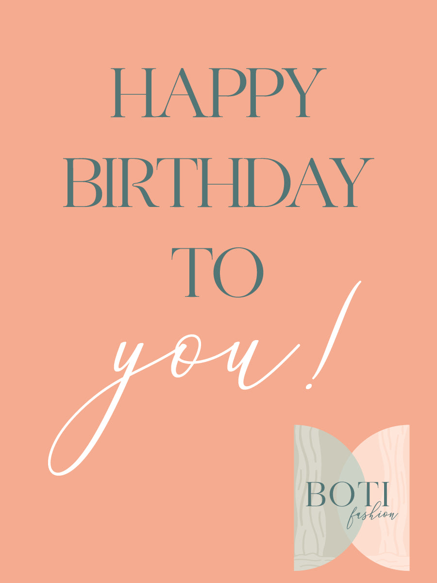 Boti Fashion Birthday E-Gift Card