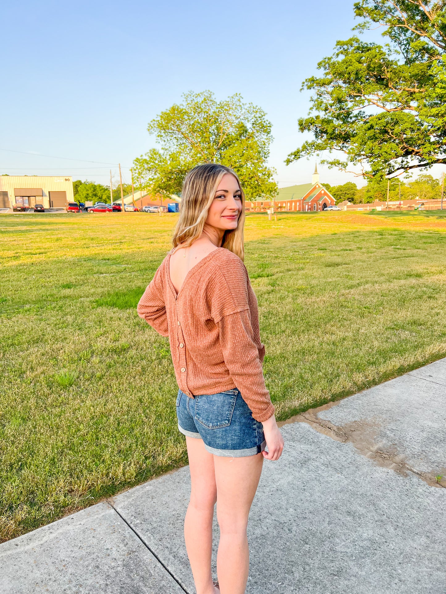 Cute as a Button Long Sleeve Tunic