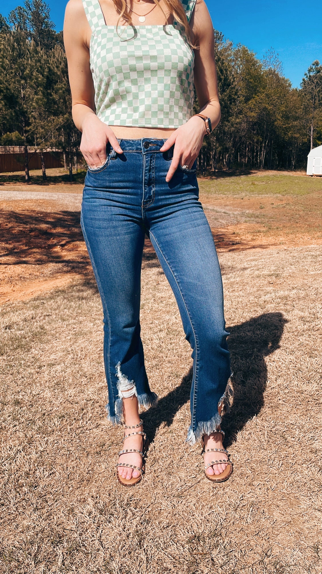 Feeling Groovy Flare Jeans